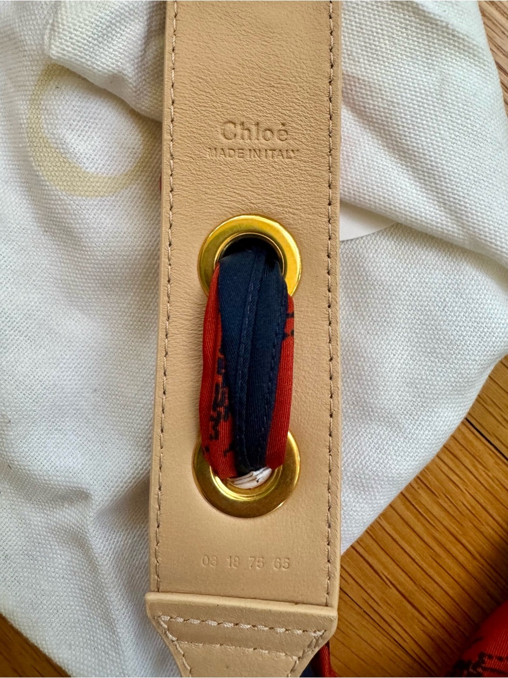Chloé RARE Calfskin Silk Scarf bag strap - Picture 6 of 9